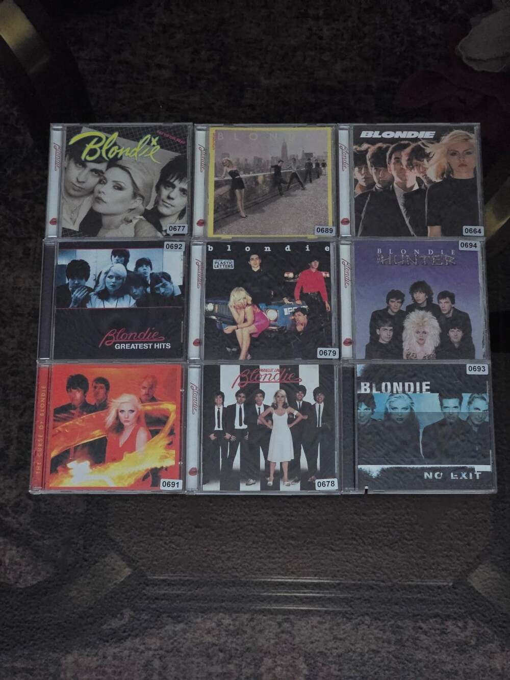 Blondie 9 CD Lot Parallel Lines Eat to the Beat Autoamerican Plastic Letters